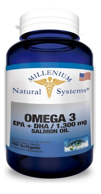 OMEGA 3 EPA + DHA  1300 mg x 100 CAP Natural Systems